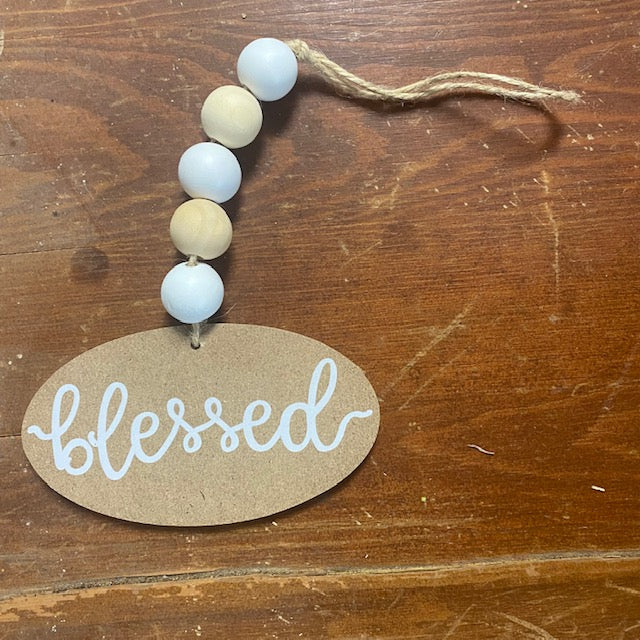 Blessed Mini Wooden Deco Hangers